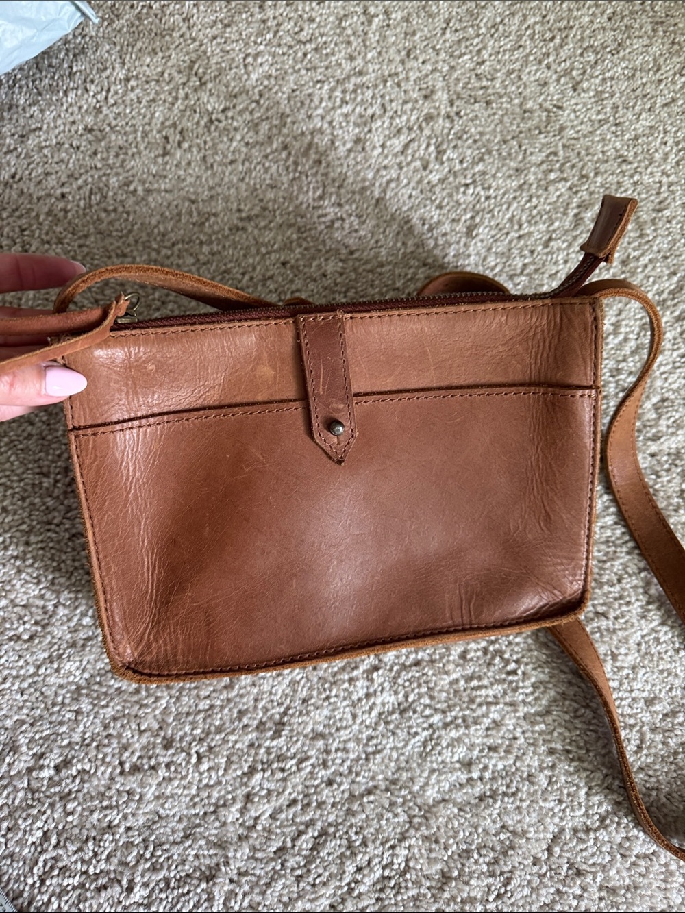 Able Leather Crossbody Bag